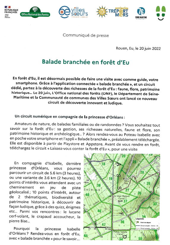 BALADE BRANCHÉE EN FORÊT D'EU