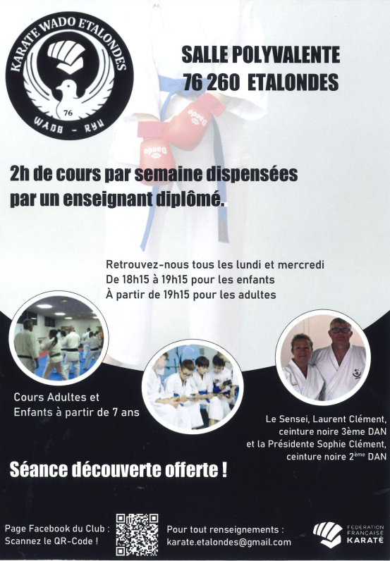 UN NOUVEAU CLUB DE KARATÉ A ÉTALONDES