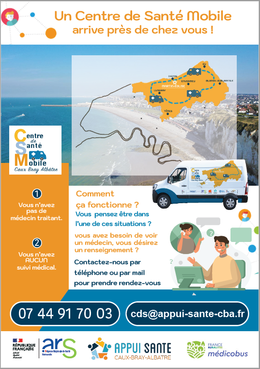 Un Centre de Santé Mobile arrive près de chez vous !