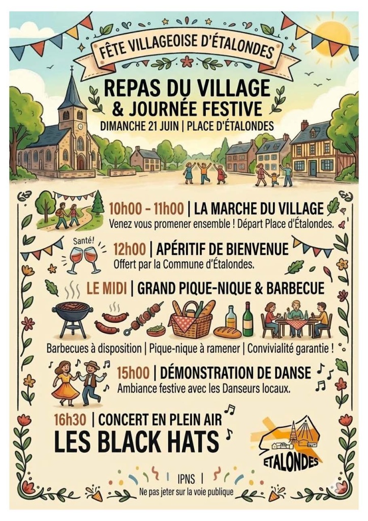 Fête du village en musique.